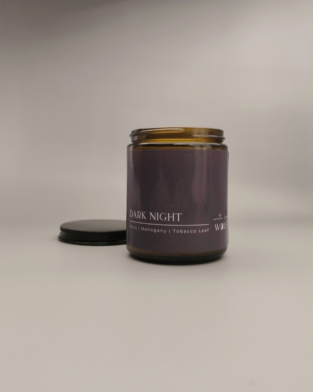 Dark Night - 220gm Candle - Wolf Candle Co