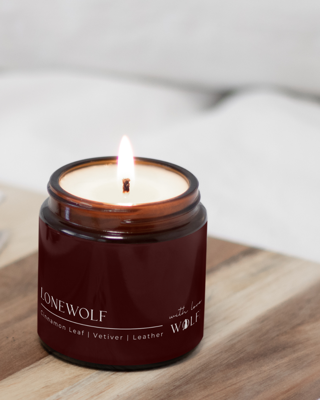 Lonewolf - 220gm Candle - Wolf Candle Co