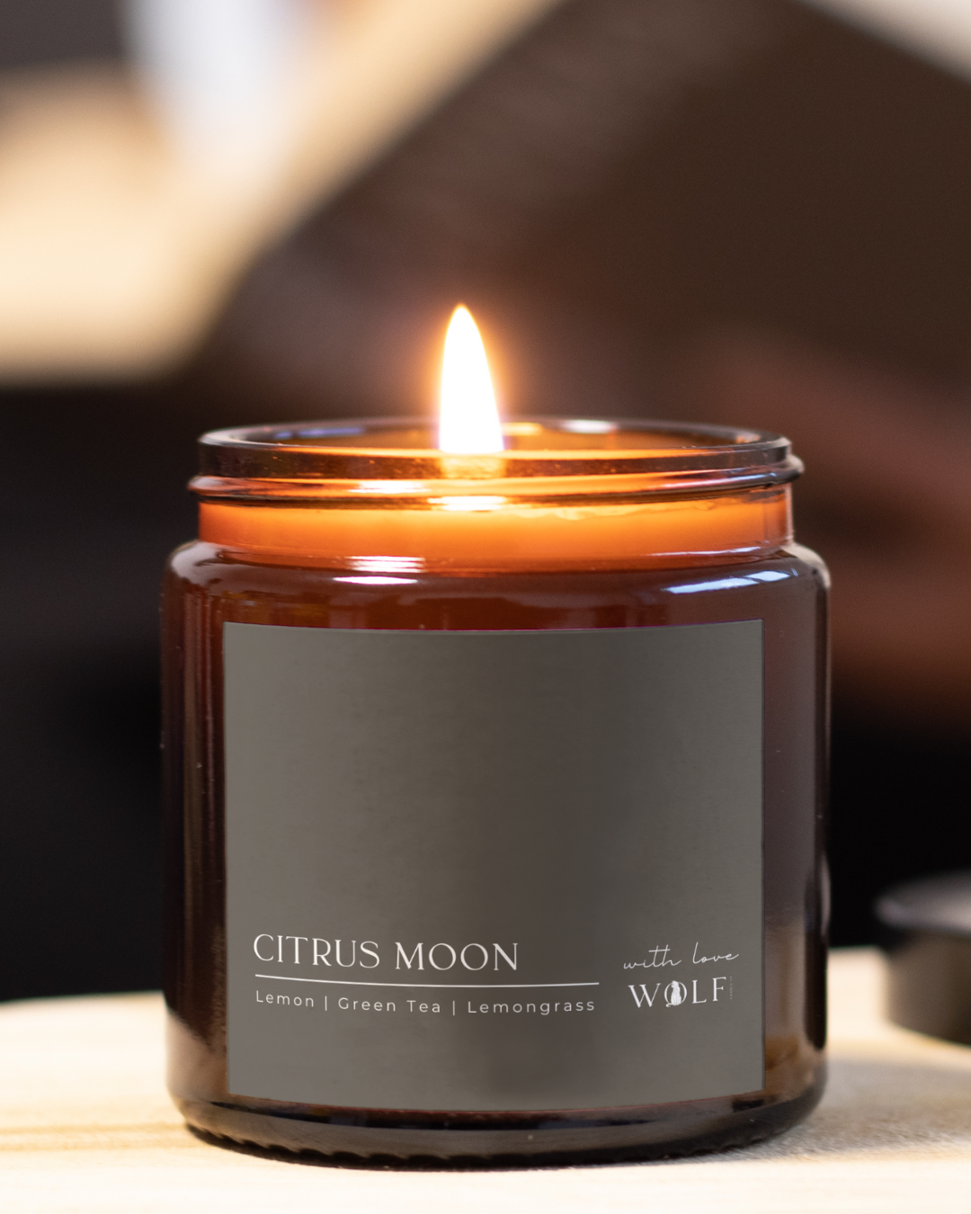 Citrus Moon - 420gm Candle - Wolf Candle Co