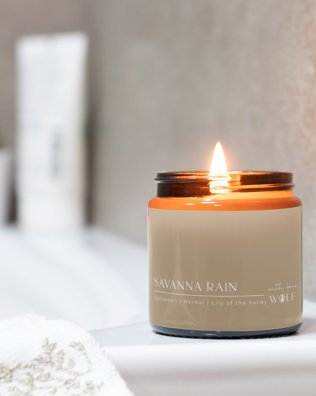 Savanna Rain - 220gm Candle - Wolf Candle Co