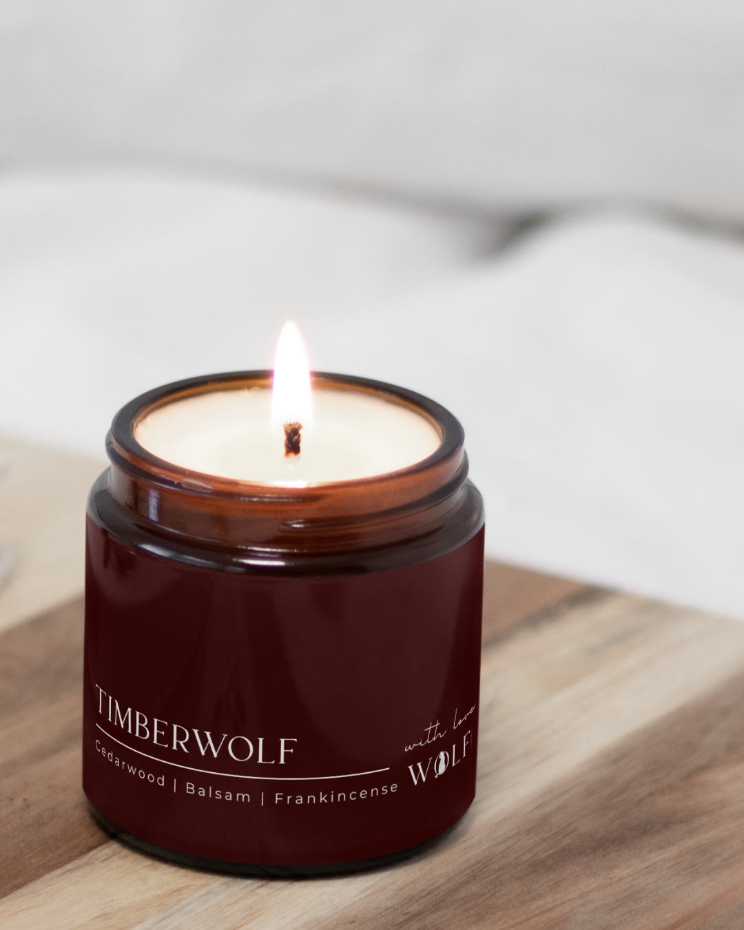 Timberwolf - 220gm Candle - Wolf Candle Co