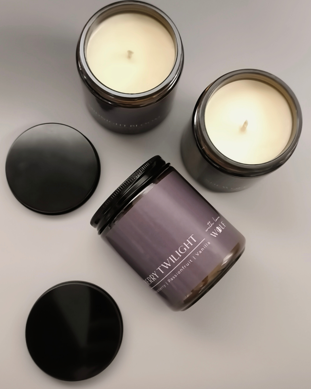 Dark Night - 220gm Candle - Wolf Candle Co