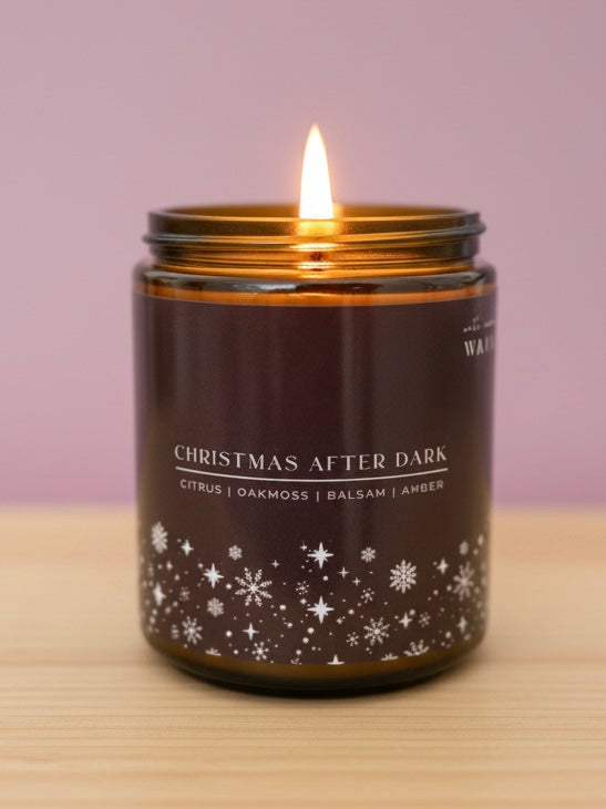 Christmas Candle - Christmas After Dark 220gm - Wolf Candle Co