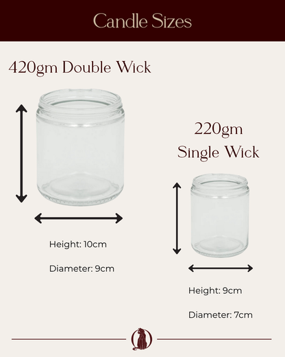 Bundle It Up 'Calm & Chill' - 1 x220gm & 1 x420gm Candles - Wolf Candle Co
