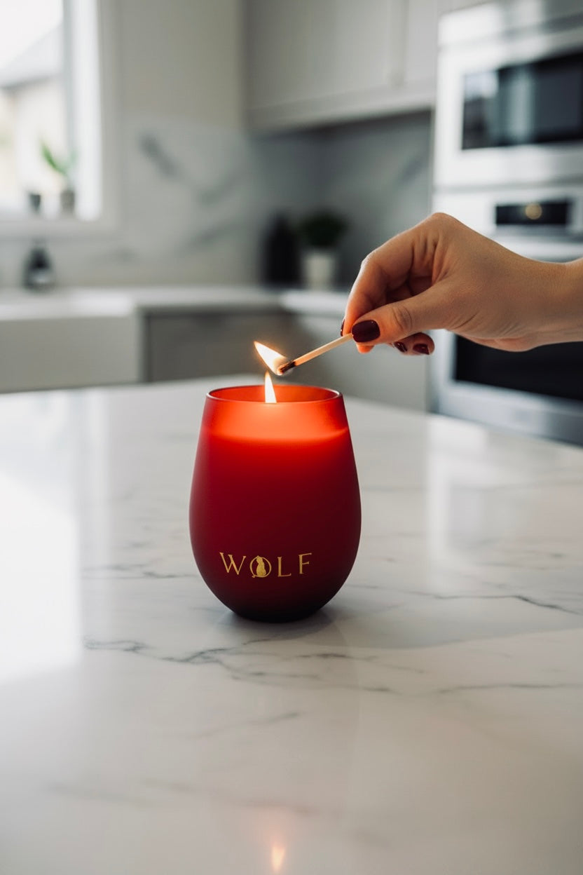 Golden Ember - 440gm Candle - Wolf Candle Co