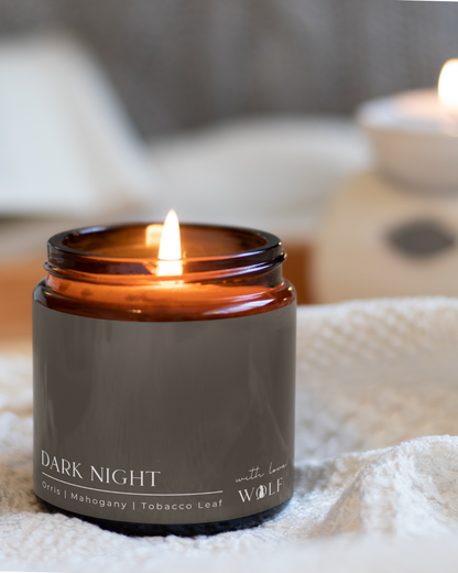 Dark Night - 220gm Candle - Wolf Candle Co