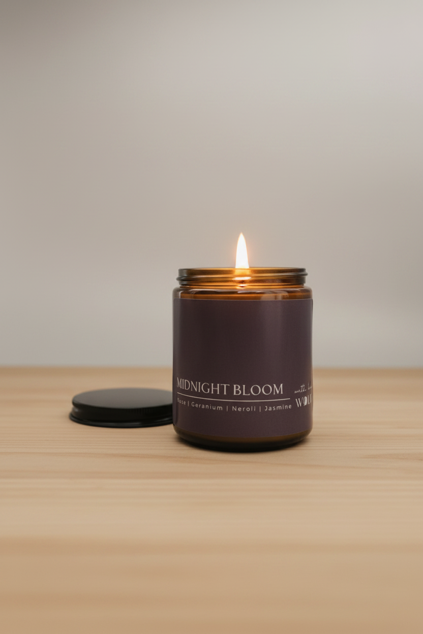 Midnight Bloom - 220gm Candle