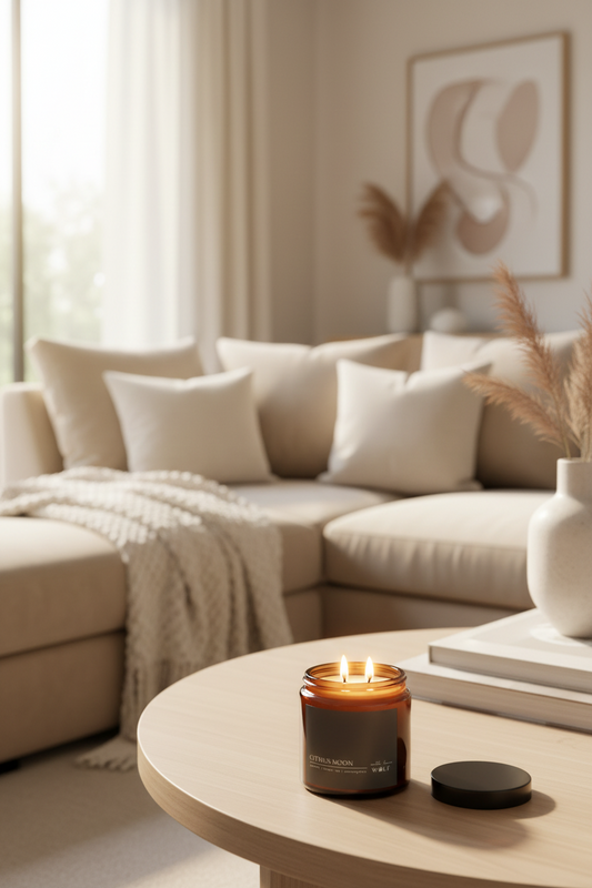 Citrus Moon - 420gm Candle - Wolf Candle Co