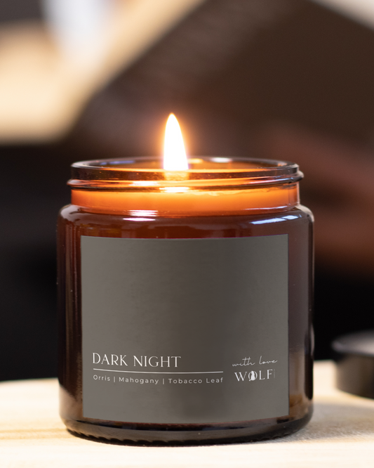 Dark Night - 420gm Candle - Wolf Candle Co