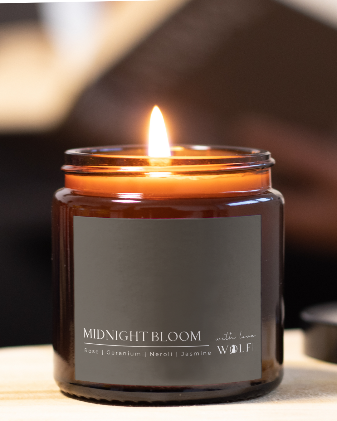 Midnight Bloom - 420gm Candle - Wolf Candle Co