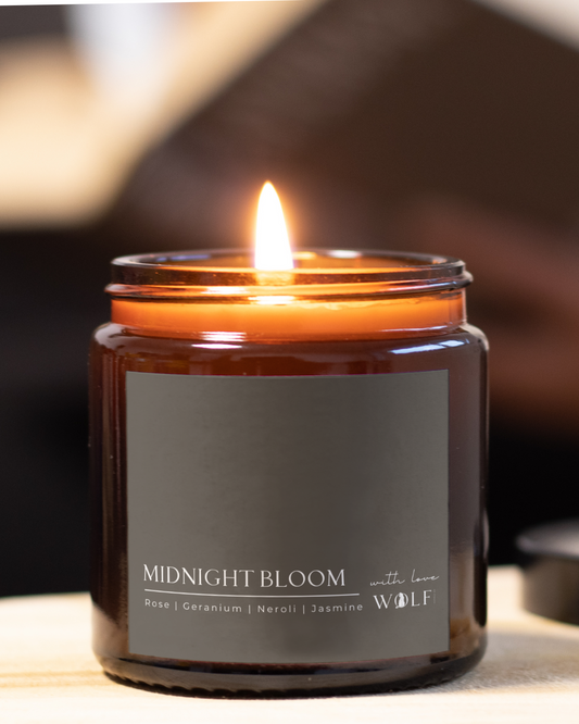 Midnight Bloom - 420gm Candle - Wolf Candle Co